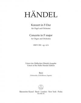 Konzert F-Dur op. 4/4 HWV 292 