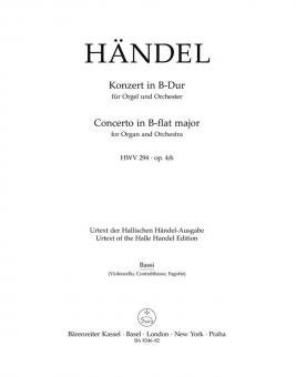 Konzert B-Dur op. 4/6 HWV 294 