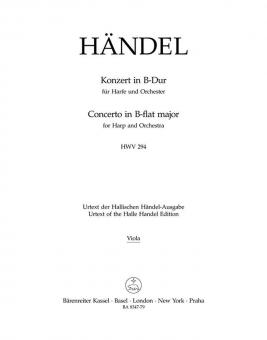 Konzert B-Dur op. 4/6 HWV 294 