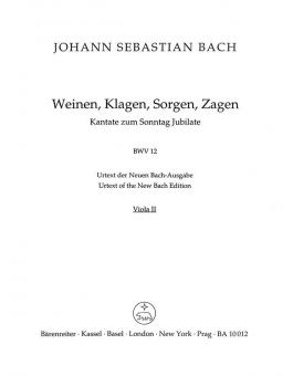 Weinen, Klagen, Sorgen, Zagen 
