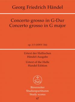 Concerto grosso op. 3/3 HWV 314 