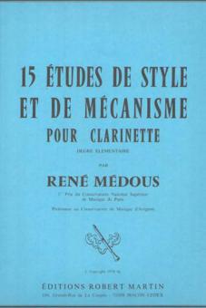 Quinze études de style et de mécanisme pour la clarinette 