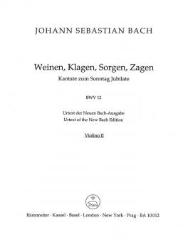 Weinen, Klagen, Sorgen, Zagen 