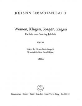 Weinen, Klagen, Sorgen, Zagen 
