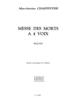 Messe des Morts à 4 voix, en ré mineur 
