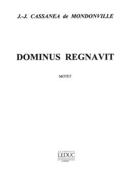 Dominus Regnavit, motet 