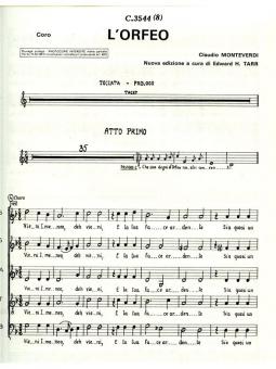 L'orfeo, Opéra en 5 actes et un prologue 