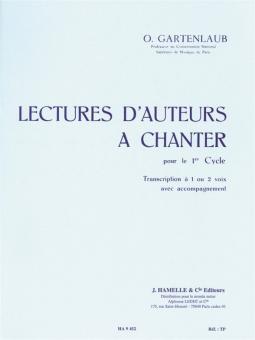 Lectures d'auteurs a Chanter 