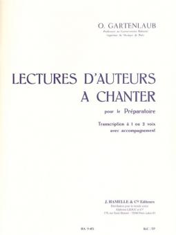 Lectures d'auteurs a Chanter 