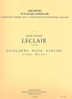 Concerto pour Violon, Op. 10, No. 2, en la majeur 