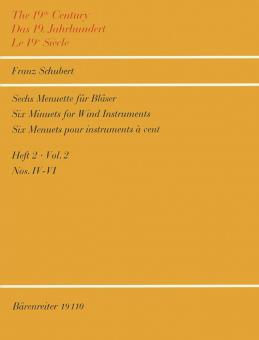6 Menuette für Bläser Heft 2 D 2D 