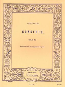 Concerto Op. 20 (Vlon/orchestre) 