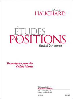 Etudes des Positions (Etude de la 3e Position) 