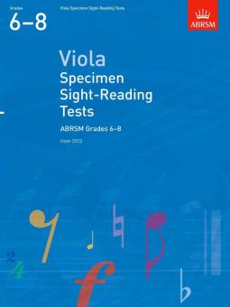 Viola Specimen Sight-Reading Tests, ABRSM Grades 6-8 