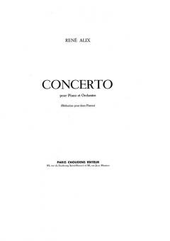 Concerto pour Piano et Orchestre 