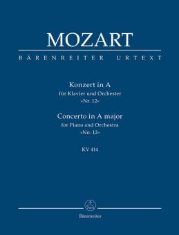 Konzert Nr.12 in A für Klavier und Orchester KV414 