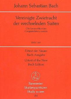 Vereinigte Zwietracht der wechselnden Saiten BWV 207 