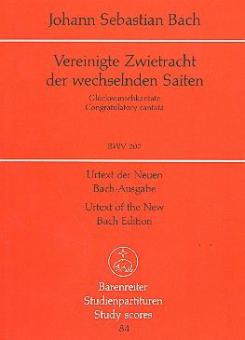 Vereinigte Zwietracht der wechselnden Saiten BWV 207 