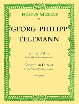 Konzert für 4 Violinen ohne Bass TWV 40:202 Standard