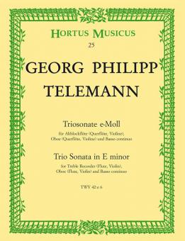 Triosonate TWV 42:e6 Standard
