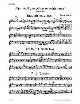 Spielmusik zum Sommernachtstraum Heft 2 (Nr. 1-9) 