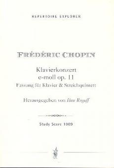 Klavierkonzert e-Moll op.11 