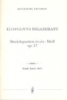 Streichquartett in cis-Moll, op. 17 