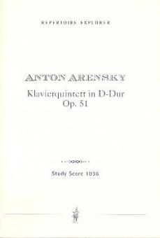 Klavierquintett in D Dur, Op. 51 