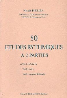 50 Etudes Rythmiques à 2 Parties Vol. 1 