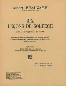 Dix Lecons de Solfege 