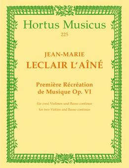 Premiere recreation de musique op. 6 