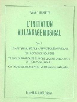 L'Initiation au Langage Musical Vol. 1 