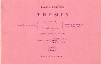 Themes pour la Preparation au Capes Vol. 1 