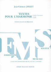 Textes pour l'Harmonie 