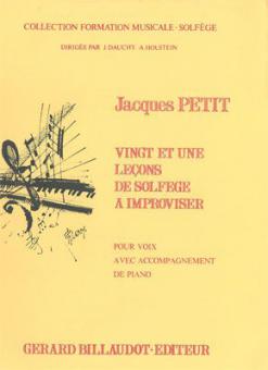 21 Lecons de Solfege à Improviser 