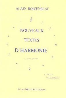 Nouveaux Textes d'Harmonie 1 Textes 