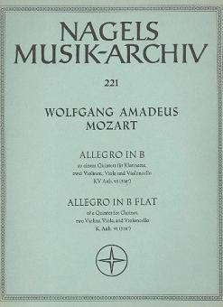 Allegro zu einem Quintett Standard