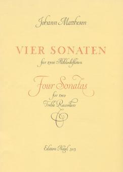 4 Sonaten für zwei Blockflöten Standard