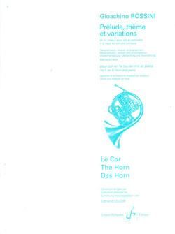 Prelude Theme et Variations en Mi Majeur 