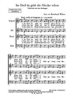 Im Dorf da geht die Glocke schon 