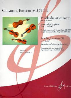 1er Solo du 28e Concerto en la Mineur 