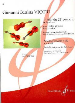 1er Solo du 22e Concerto en la Mineur 