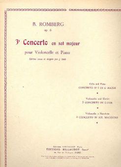 Concerto No. 3 en Sol Majeur op. 6 