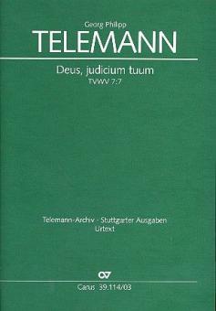 Deus, judicium tuum TVWV 7:7 Standard