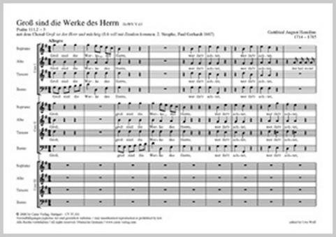 Groß sind die Werke des Herrn 