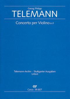 Concerto per Violino in F TWV 51:F3 