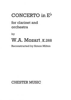 Concerto In Eb For Clarinet And Orchestra KV 268 