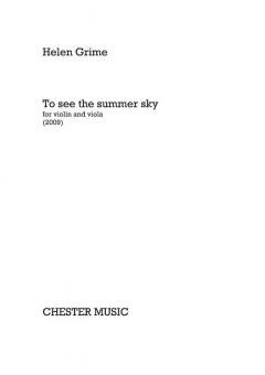 To See the Summer Sky 