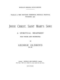 Jhesu Christ Saint Mary's Sone 