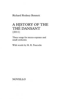 A History of the The Dansant 